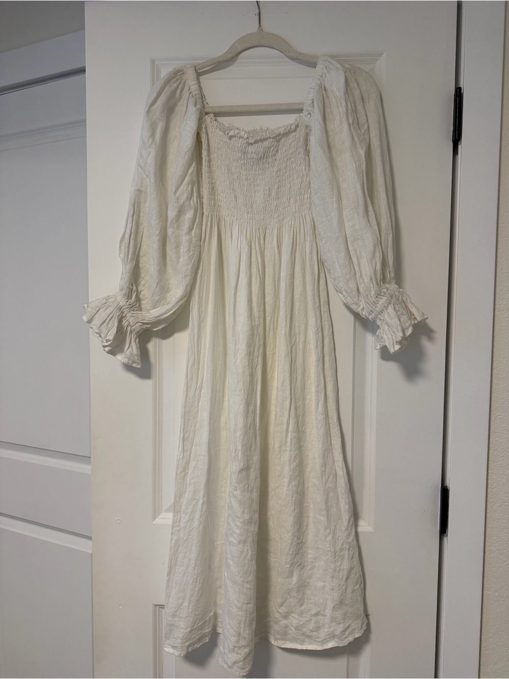 Sleepers Atlanta Linen Dress White